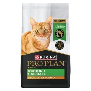 Adult Indoor + Hairball Chicken & Rice Formula Dry Cat Food
