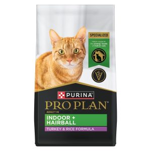 Adult Indoor + Hairball Turkey & Rice Formula Dry Cat Food